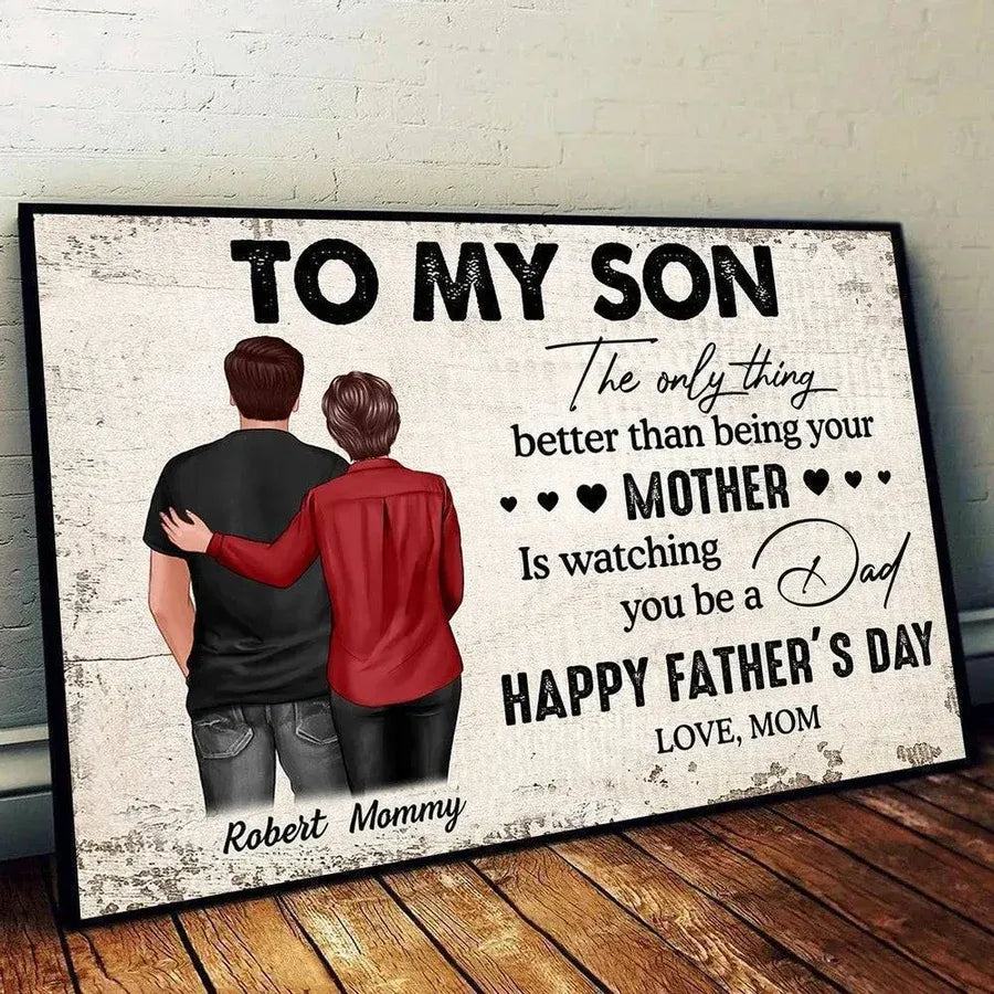 Personalized Fatherhood Poster or Canvas