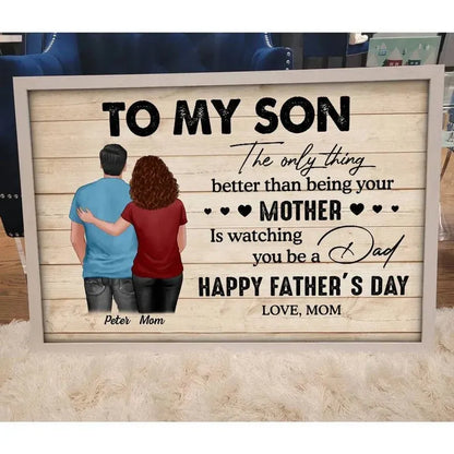 Personalized Fatherhood Poster or Canvas