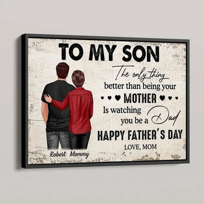 Personalized Fatherhood Poster or Canvas
