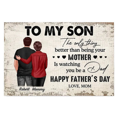 Personalized Fatherhood Poster or Canvas